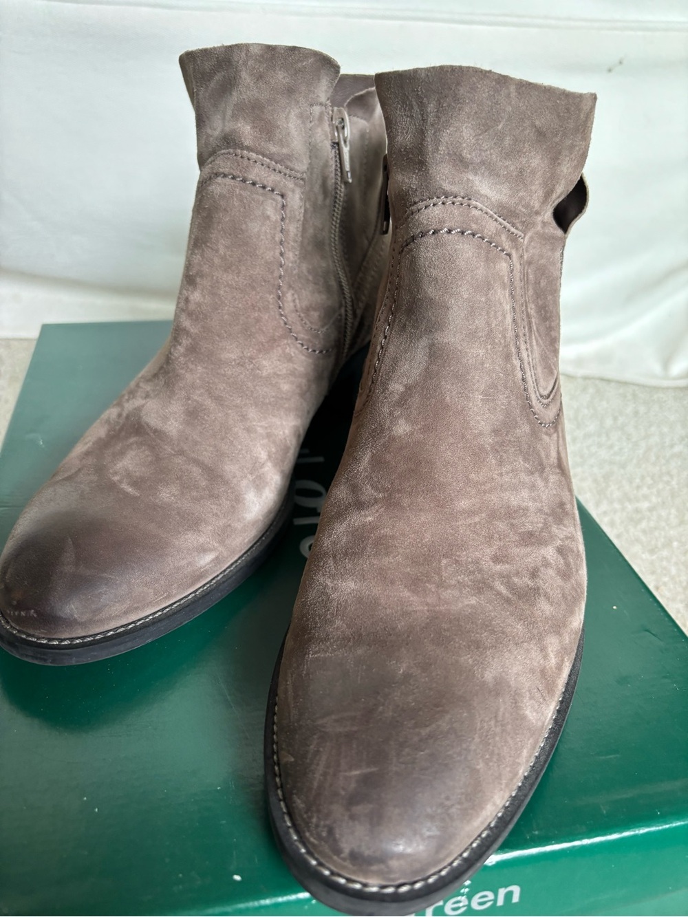Paul Green Boston Suede Ankle Booties Size 7.5